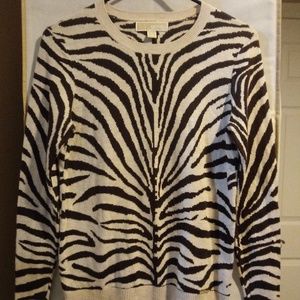 Michael Kors animal print sweater S